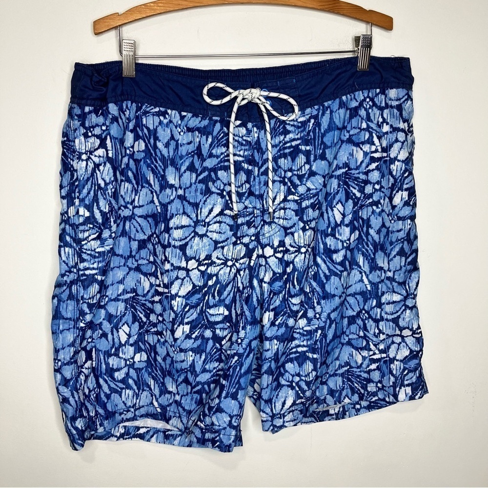 Goodfellow & Co blue floral swim trunks size XL